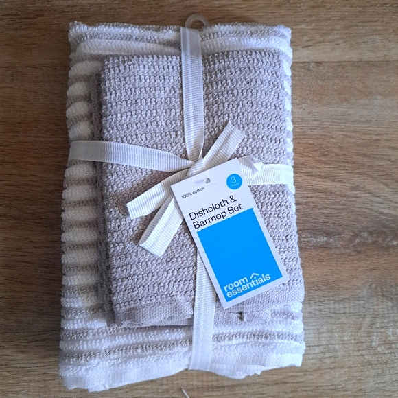 Room Essentials Dishcloth & Barmop Set New in original packaging - Picture 1 of 4